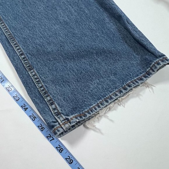 Tommy Jeans 40 x 30 Medium Wash Boot Cut Denim Distressed Hilfiger Straight Leg - Picture 13 of 14